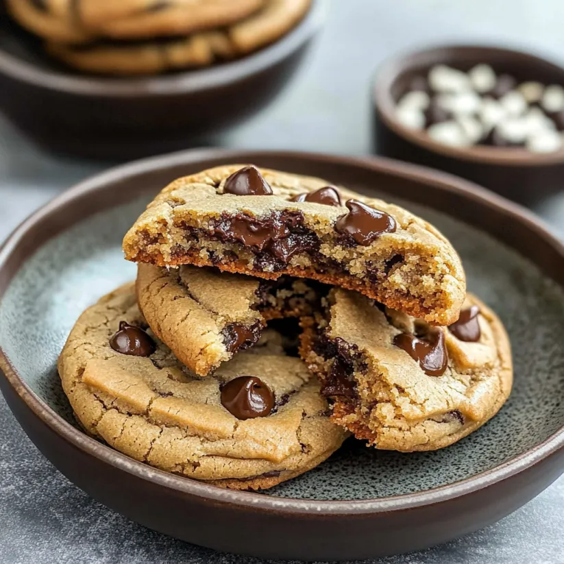 Teller voller Chocolate Chip Cookies