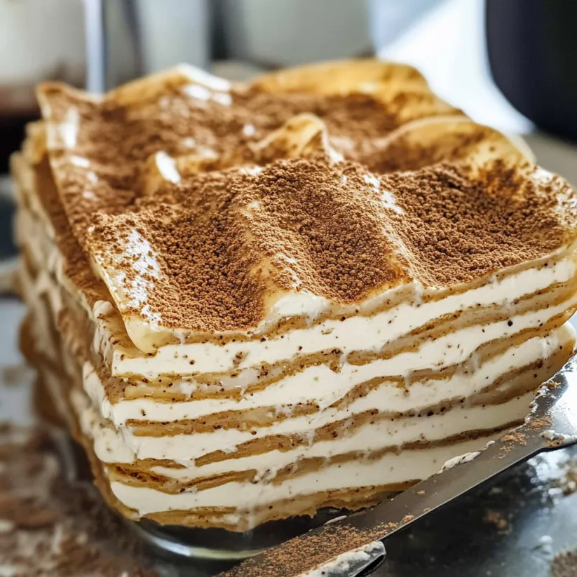 Ein Stück Kuchen Carlota de Café.