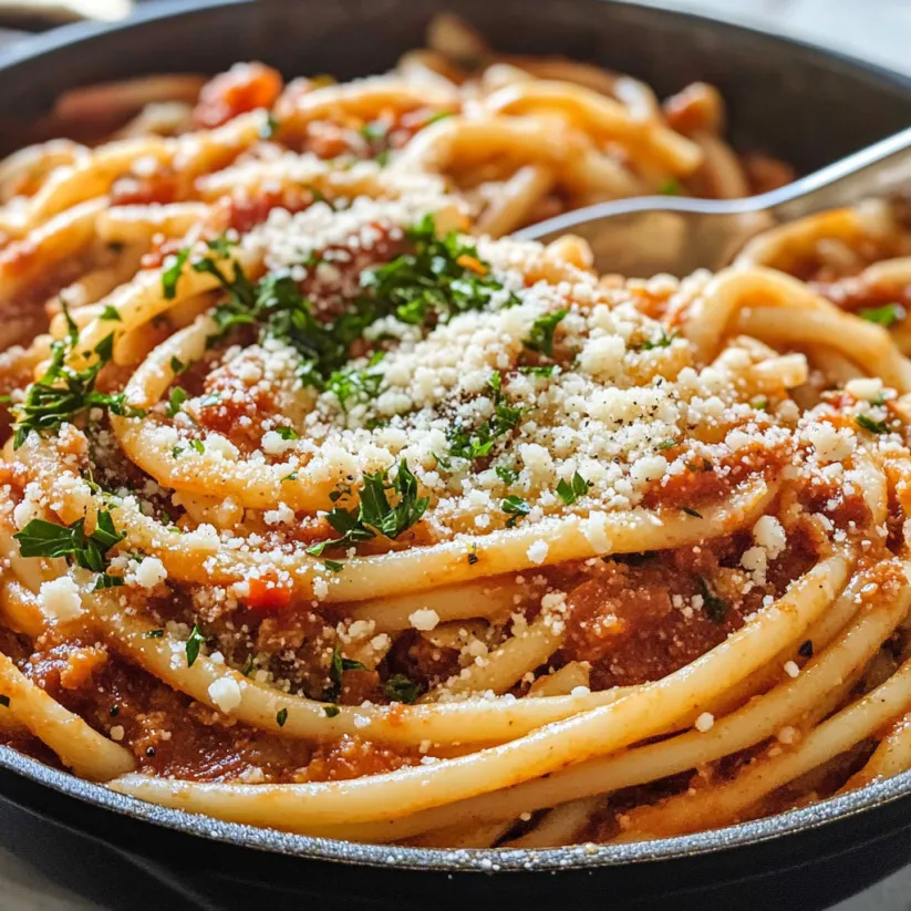 Eine Schüssel Pasta, oben drauf Käse.
