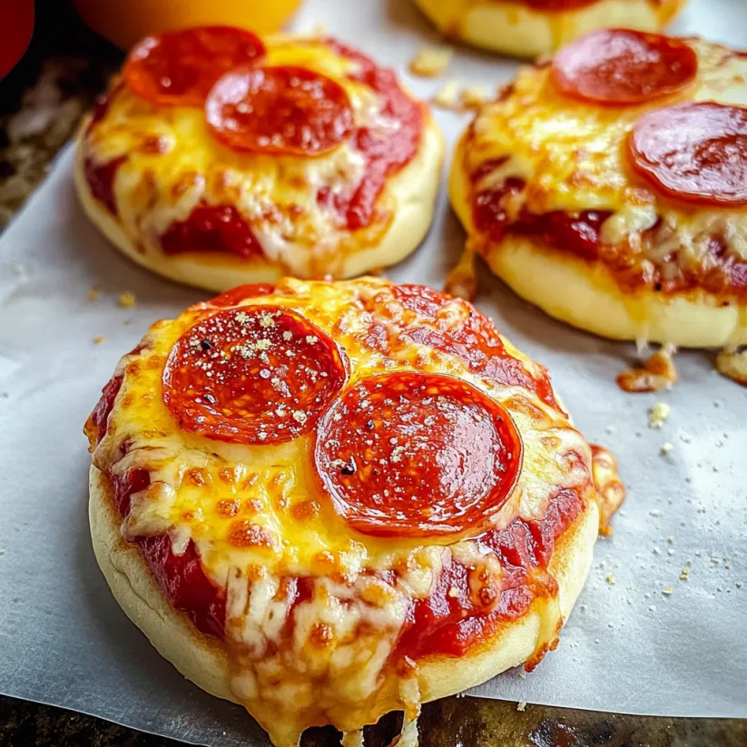 Pizza-Burger nebeneinander auf einem Tablett.