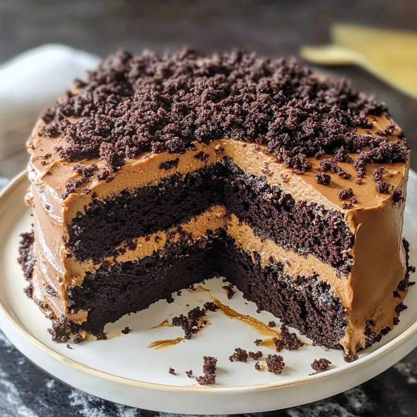 Ein Stück Brooklyn Blackout Torte.