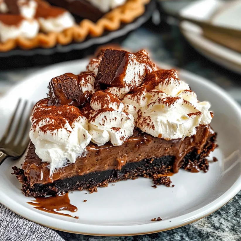 Ein Stück Mississippi Mud Pie.