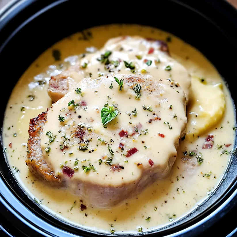 Cremige Ranch-Schweinekoteletts aus dem Schongarer.