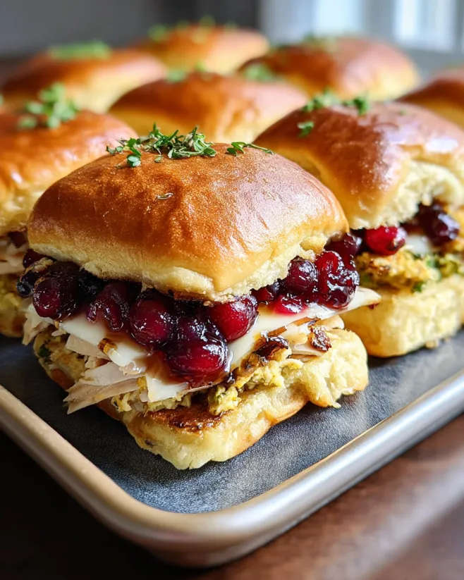 Ein Buntes Sandwich mit Kranberry und Zwiebeln auf einem Boden.