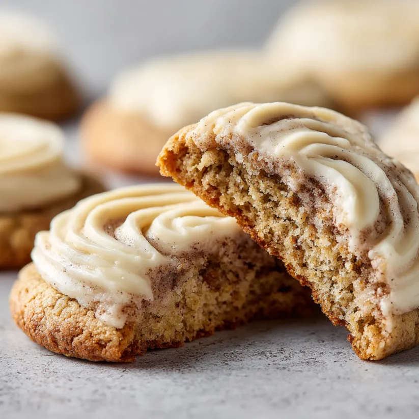 Ein Batch von Crumbl Churro Cookies, die auf einem Tisch liegen.