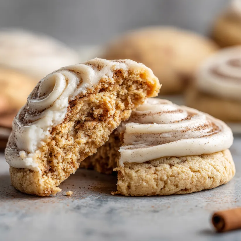 Ein Stück von Crumbl Churro Cookies Copycat Recipe.