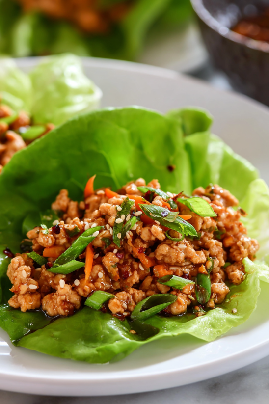 Ein Wraps mit Chicken und Zwiebeln.
