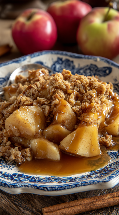 Ein weißer Teller mit einer Mischung aus Nüssen, Zucker und Apples.