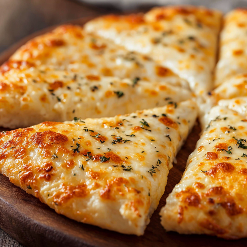 Ein Holzplatscher mit Haferflocken-Joghurt-Fladen.