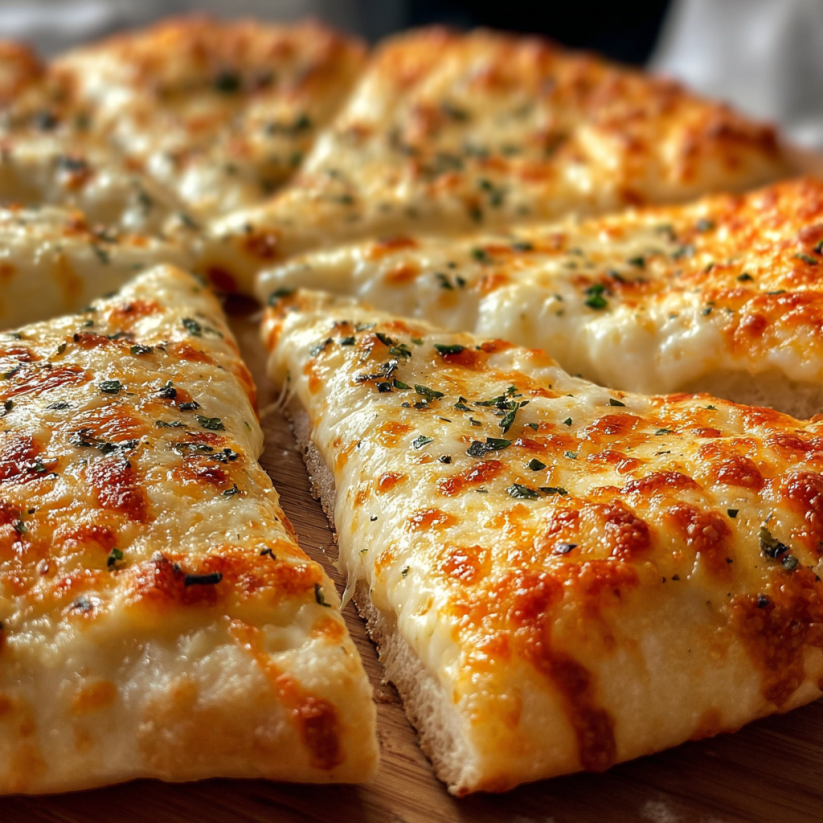 Eine Schicht Haferflocken-Joghurt-Fladen auf einem Holzbrett.
