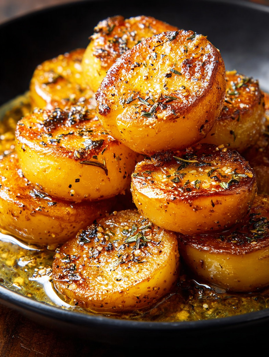 Eine Platte mit schmelzenden Paprika.