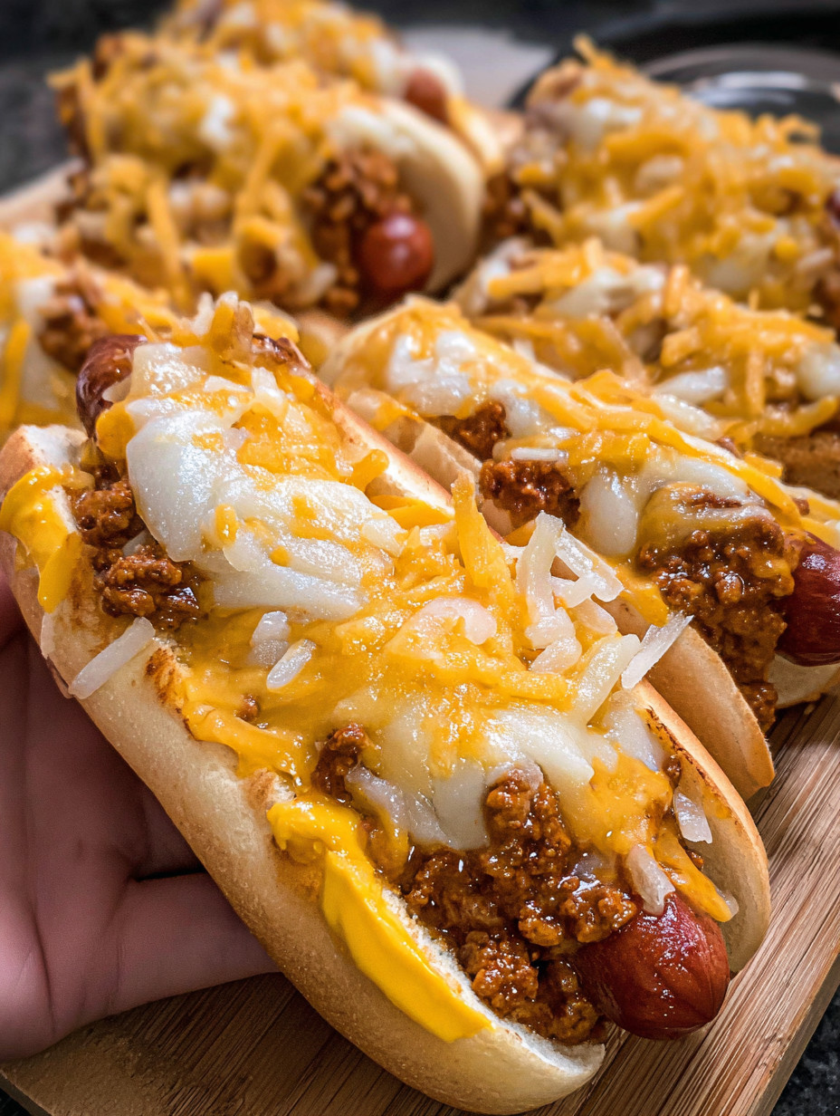 Chili Cheese Dogs.