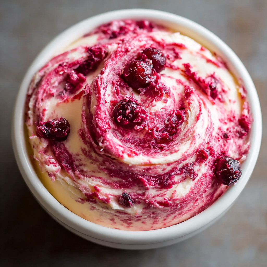 Ein Glas mit einer Raspberry-Butter-Creme, die in einem Glas mit einer Raspberry-Butter-Creme.