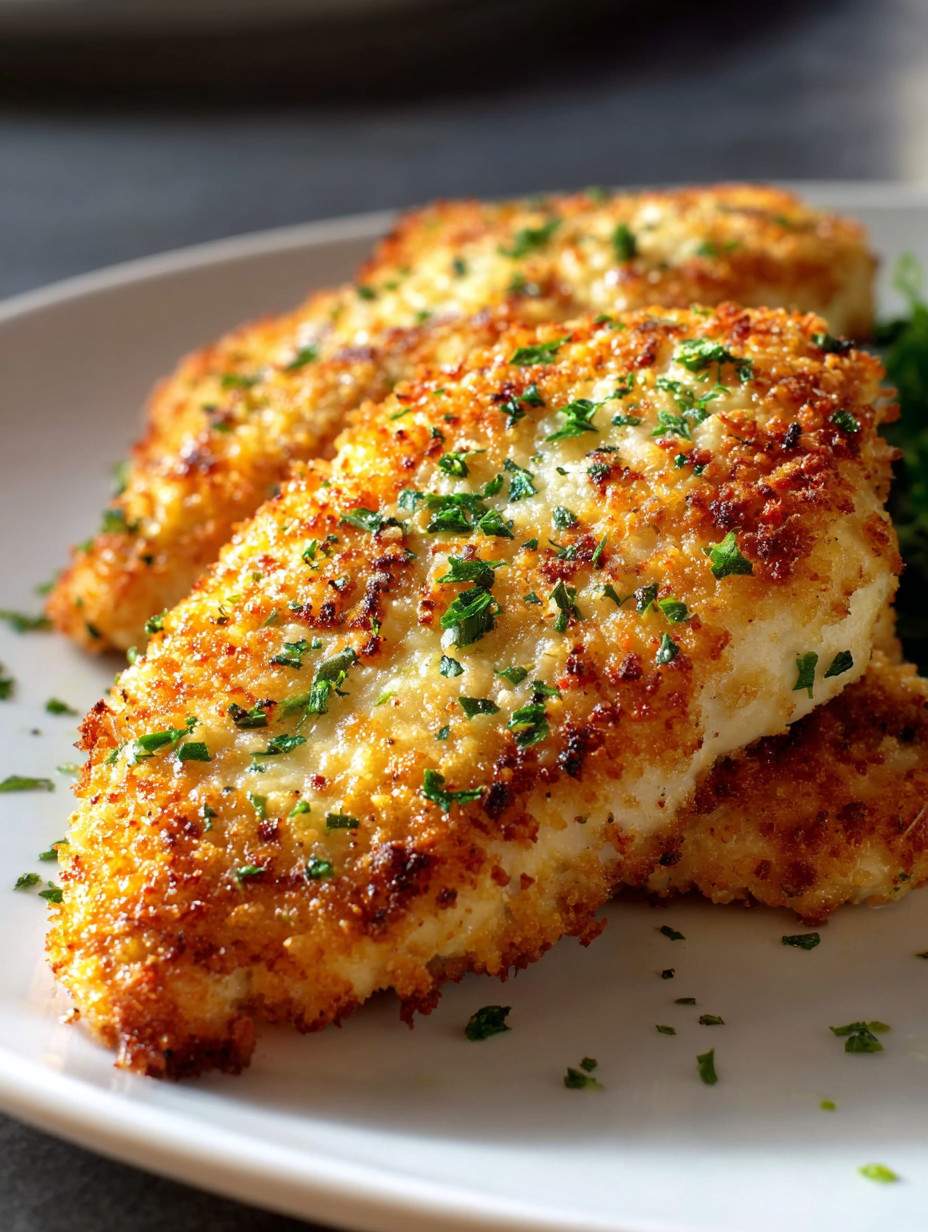 Ein Plate mit Parmesan Chicken, das in LongHorn Steakhouse serviert wird.