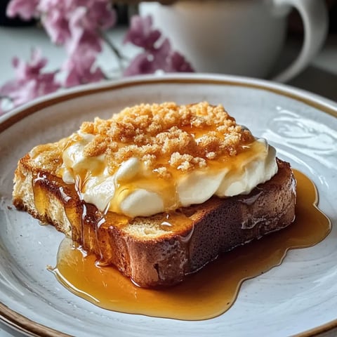 Toast mit Butter und Honig.